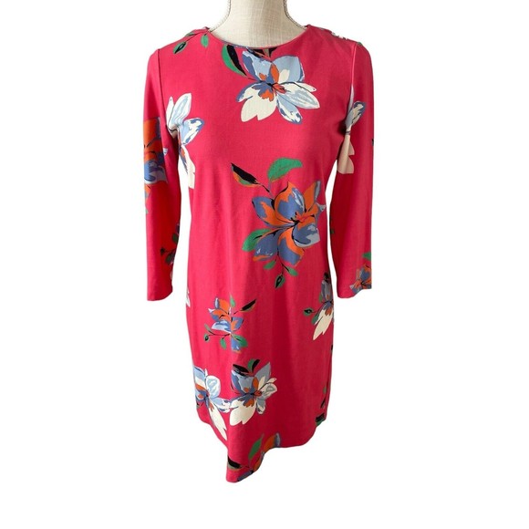 Draper James Coral Floral Dress Size‎ Small Garden Party Derby Easter - Picture 1 of 7